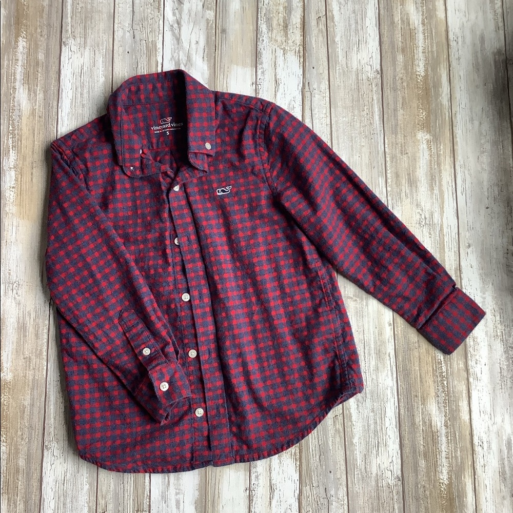 Boys flannel vineyard vines